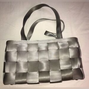 The Original Seatbelt boxy Tote Bag Silver